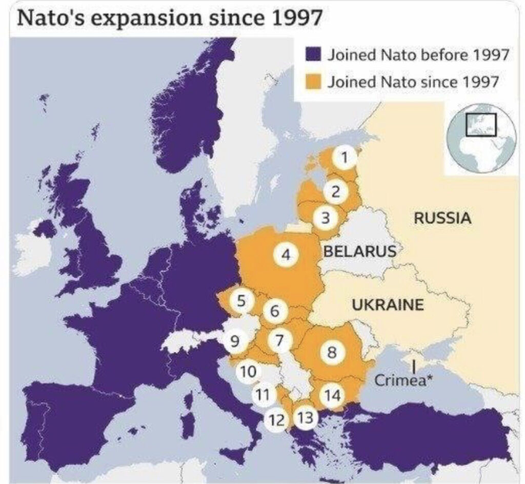 Nato's expansion since 1997
