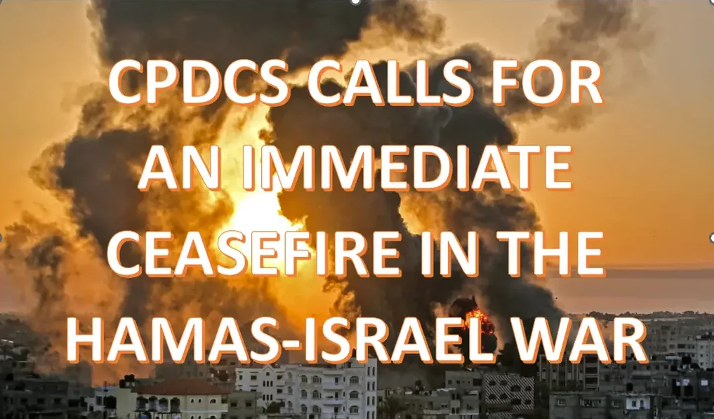 CPDCS Gaza Statement
