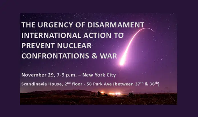 The Urgency of Disarmament: International Action To Prevent Nuclear Confrontations & War