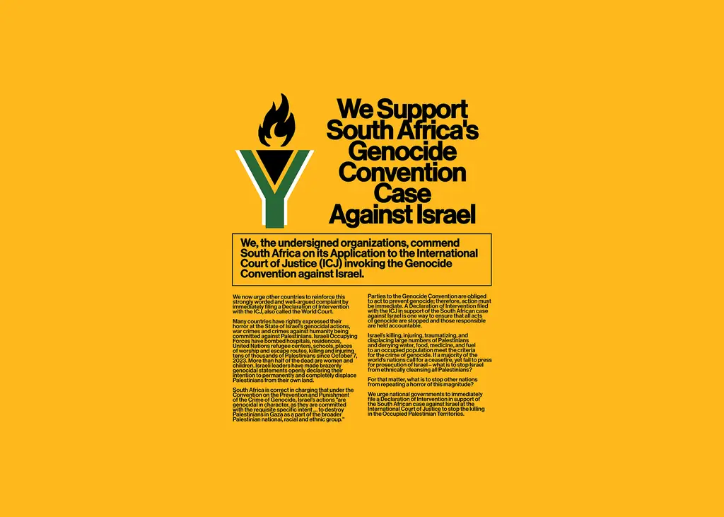 Support South Africa's Genocide Convention Case Against Israel