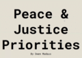 Peace and justice priorities
