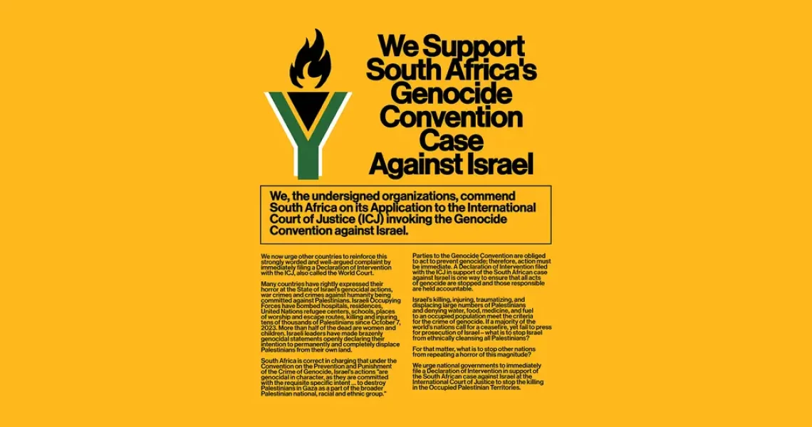 Support South Africa's Genocide Convention Case Against Israel