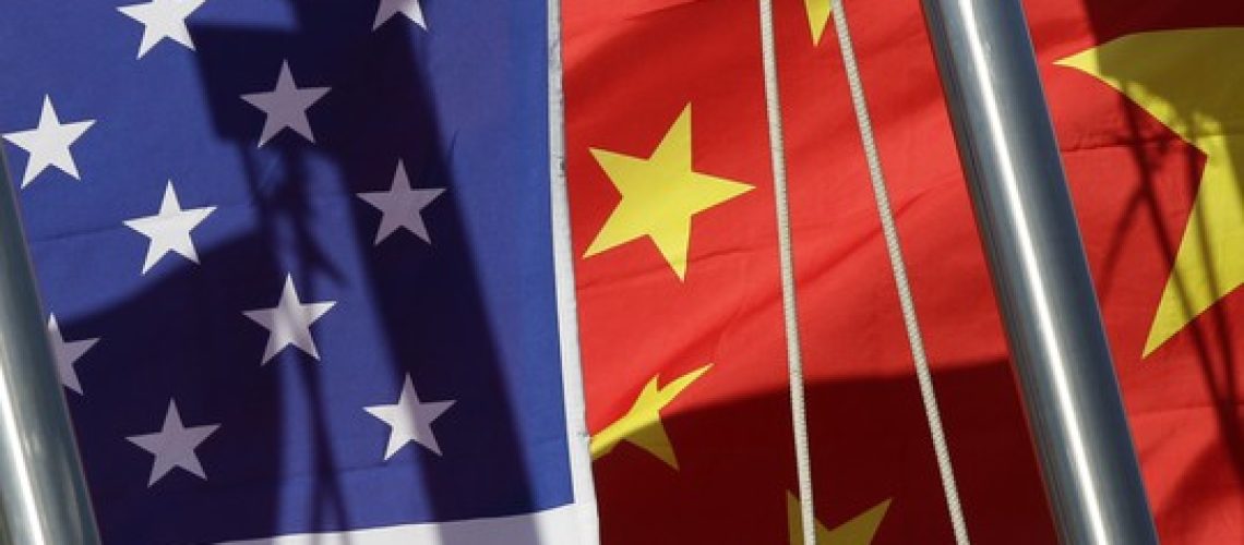 china us flags